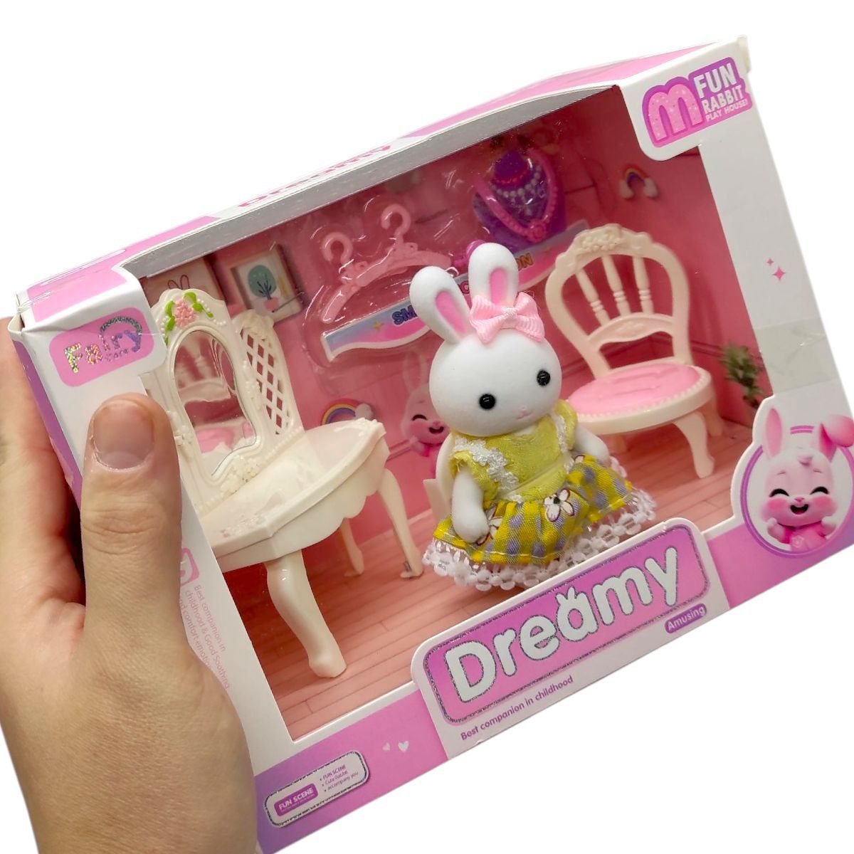 Набір меблів з тваринкою (флоксова фігурка, аксесуари)  фото 2