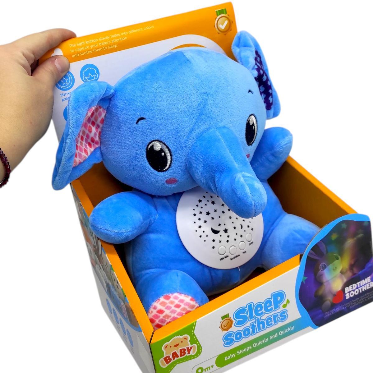 Ночник плюшевый "Слоник", 22 см  фото 2