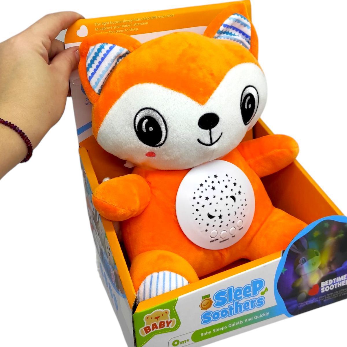 Ночник плюшевый "Лисичка", 22 см  фото 2