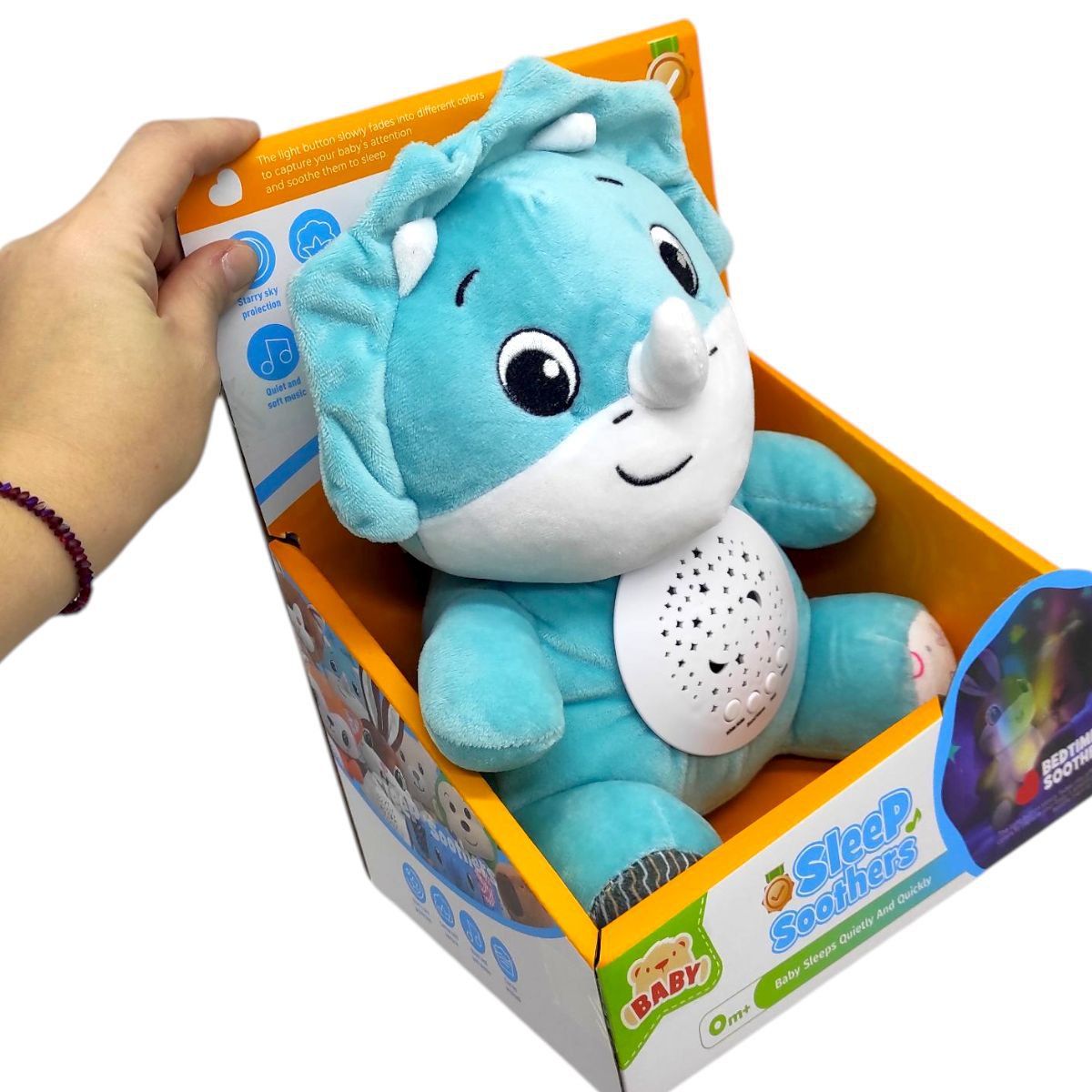 Ночник плюшевый "Дино", 22 см  фото 2