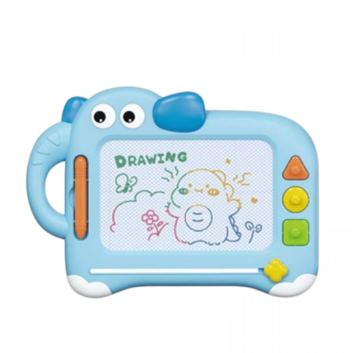 Дошка для малювання слоненя кольорова з печатками.  кор. 35*4,1*25 см.  фото 2