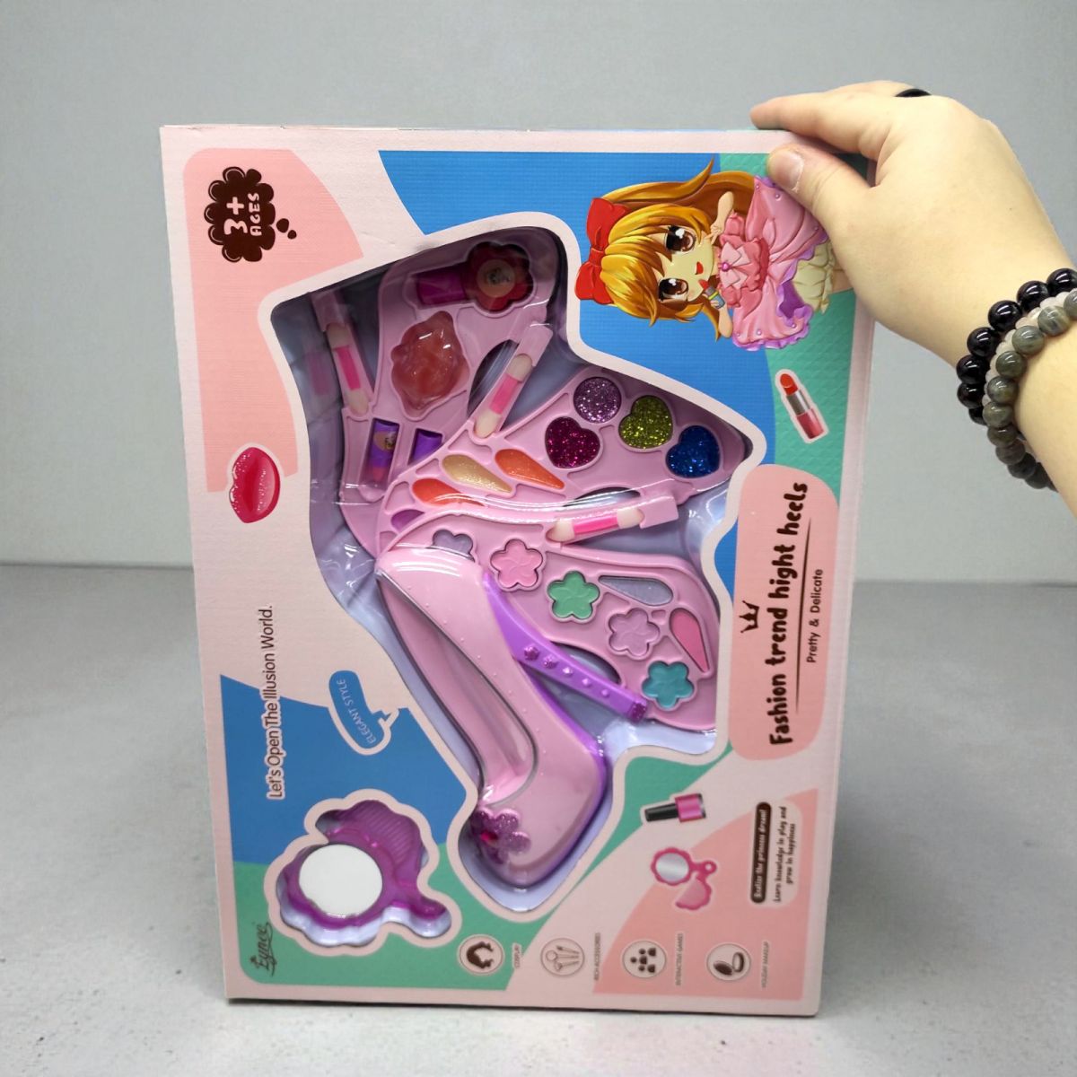 Косметика розкл. туфелька кор. 40,6*7,9*28,5 см.  фото 2