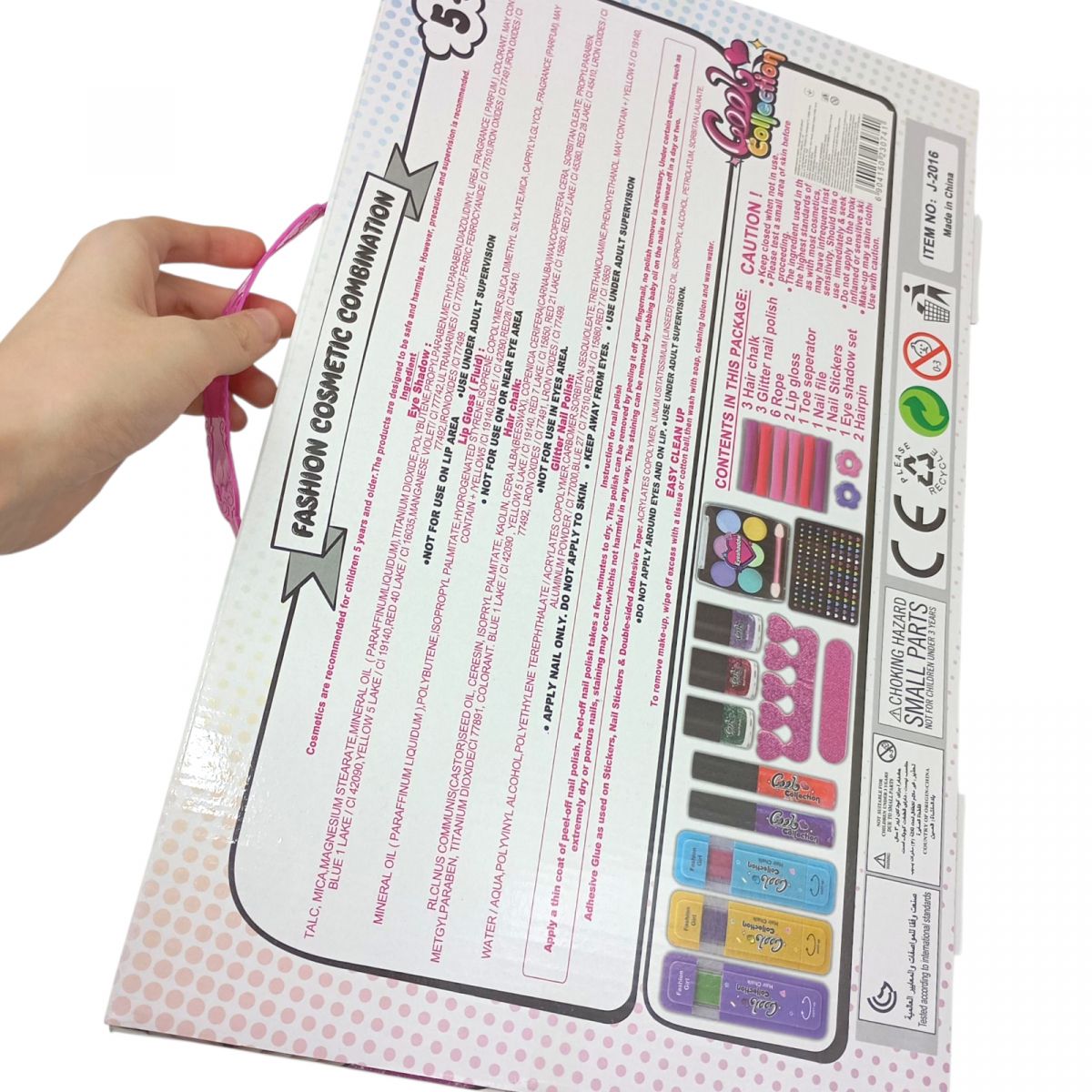 Набір крейда для волосся з косметикою кор. 43,5*4*25,5 см.  фото 2