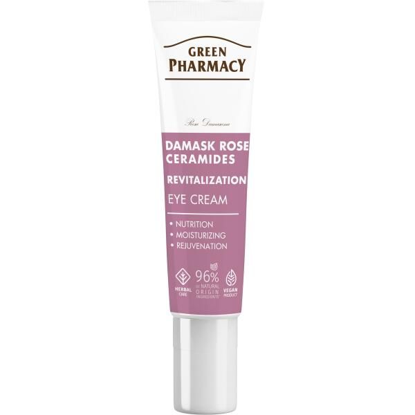 Green Pharmacy Крем для кожи вокруг глаз Дамасская роза + керамиды, 15мл  фото 2
