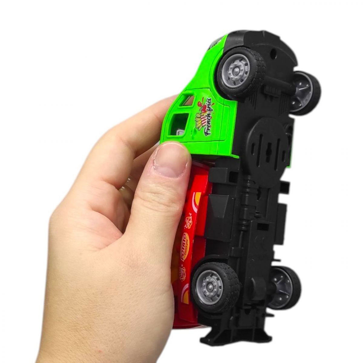 Машинка з металевою кабіною "АВТОПРОМ.  STREET FOOD" (ЗЕЛЕНА)  фото 2