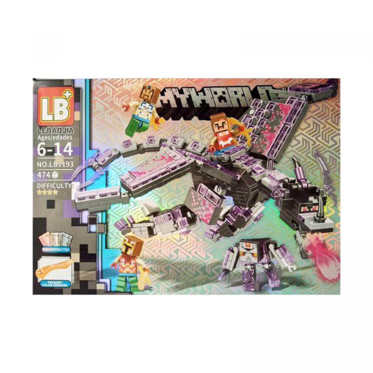 КОНСТРУКТОР MINECRAFT (474 ДЕТАЛІ) (кор.  47*5х32х7*2 см. )  фото 2