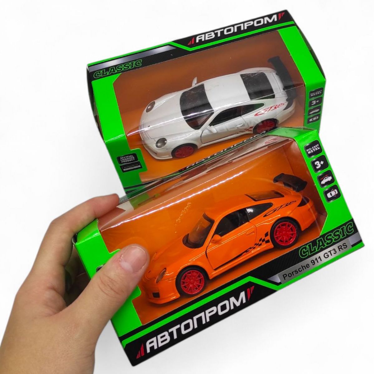 Машинка металева "АВТОПРОМ.  Porsche 911 GT3 RS" (БІЛИЙ)  фото 2