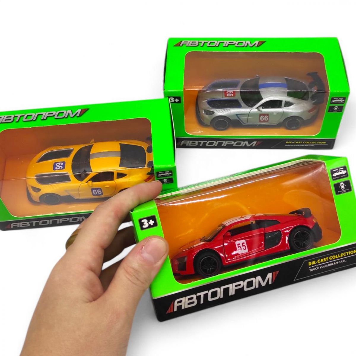 Машинка металева "АВТОПРОМ AUDI R8" (ЧЕРВОНА)  фото 2