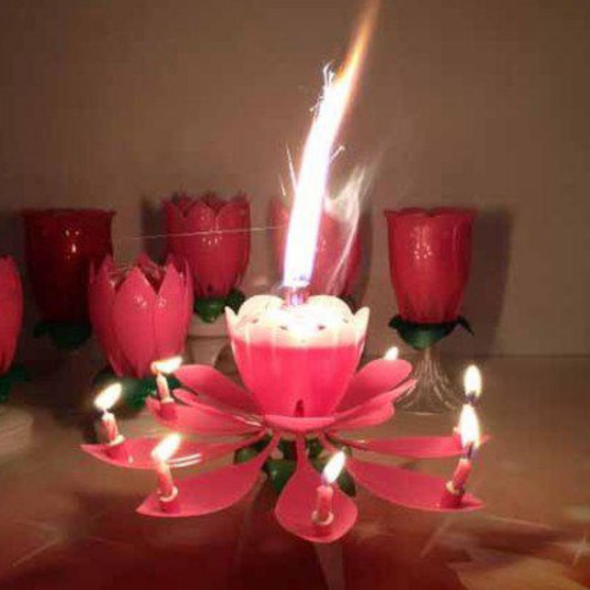 Свічка для торта музична "Квітка"  фото 2