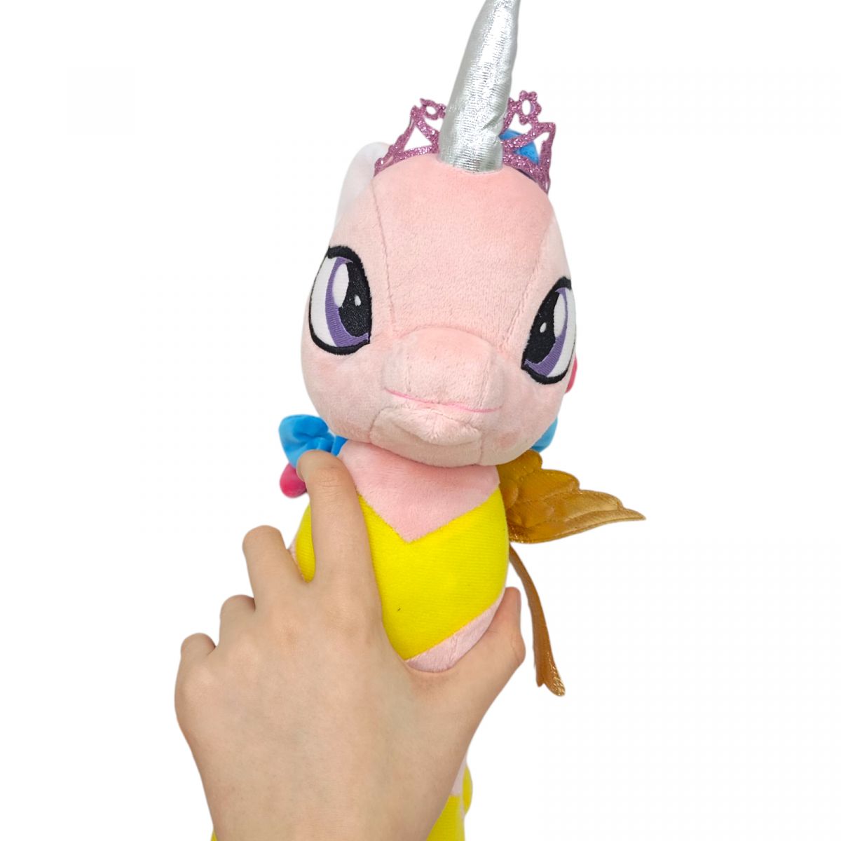 Мʼяка іграшка поні алікорн рожева 33 см  фото 2