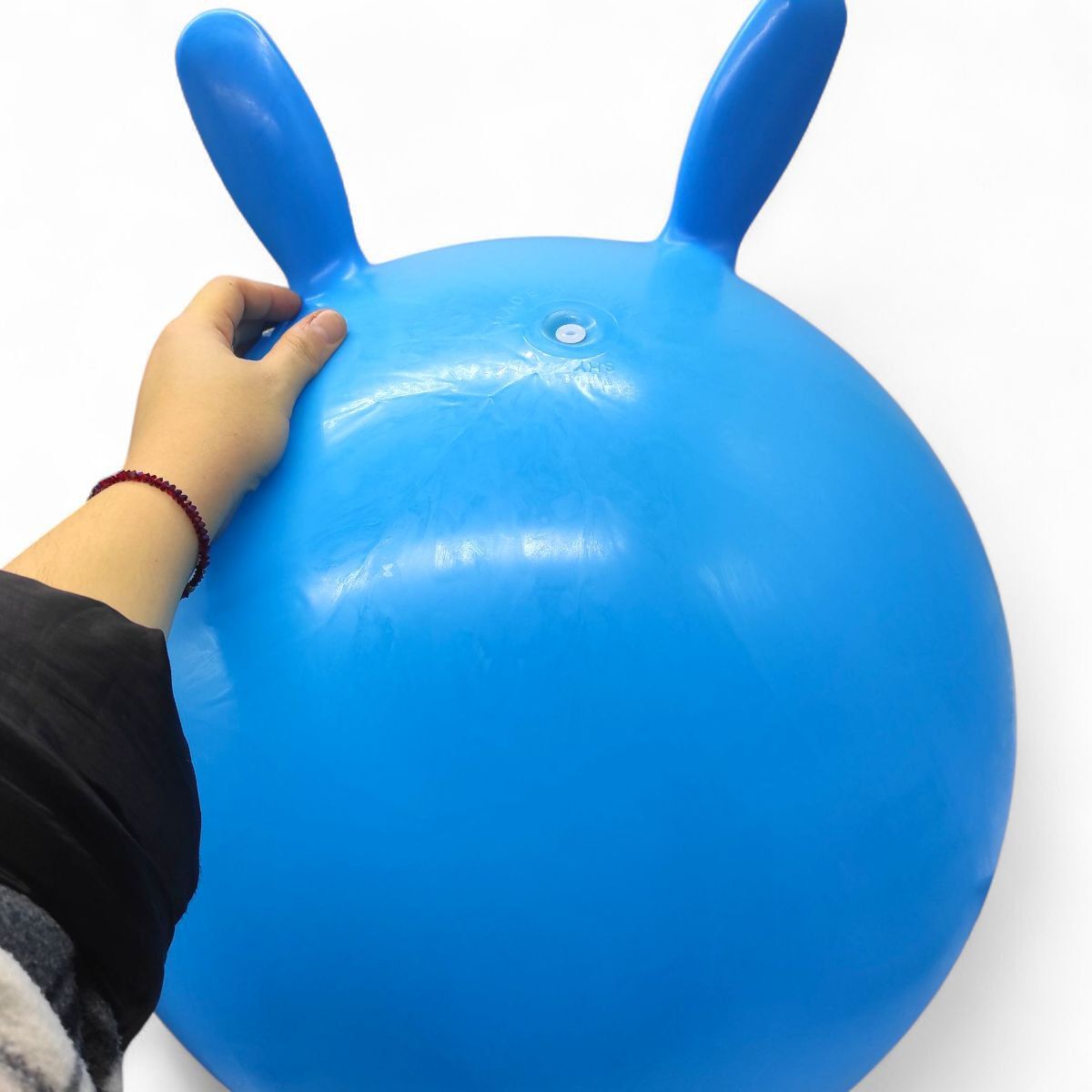 М`яч для фітнесу (фітбол) діаметр 45 см КУРОМІ (БЛАКИТНИЙ)  фото 2