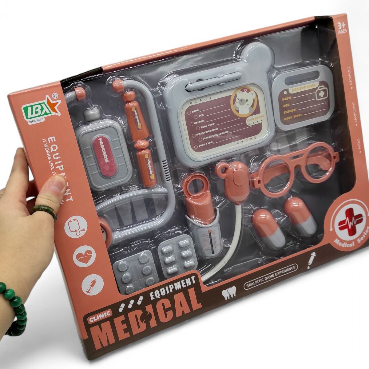 Ігровий набір "Лікар", коробка - 38х28,5х6 см  фото 2