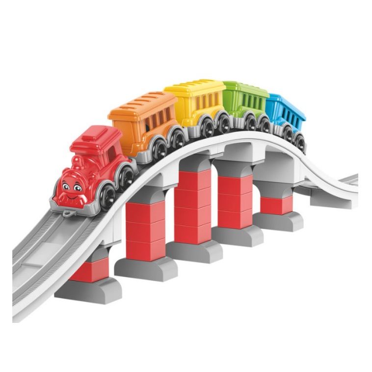 Іграшка «Конструктор залізниця ТехноК», коробка 37. 4х25х13. 7 см  фото 2