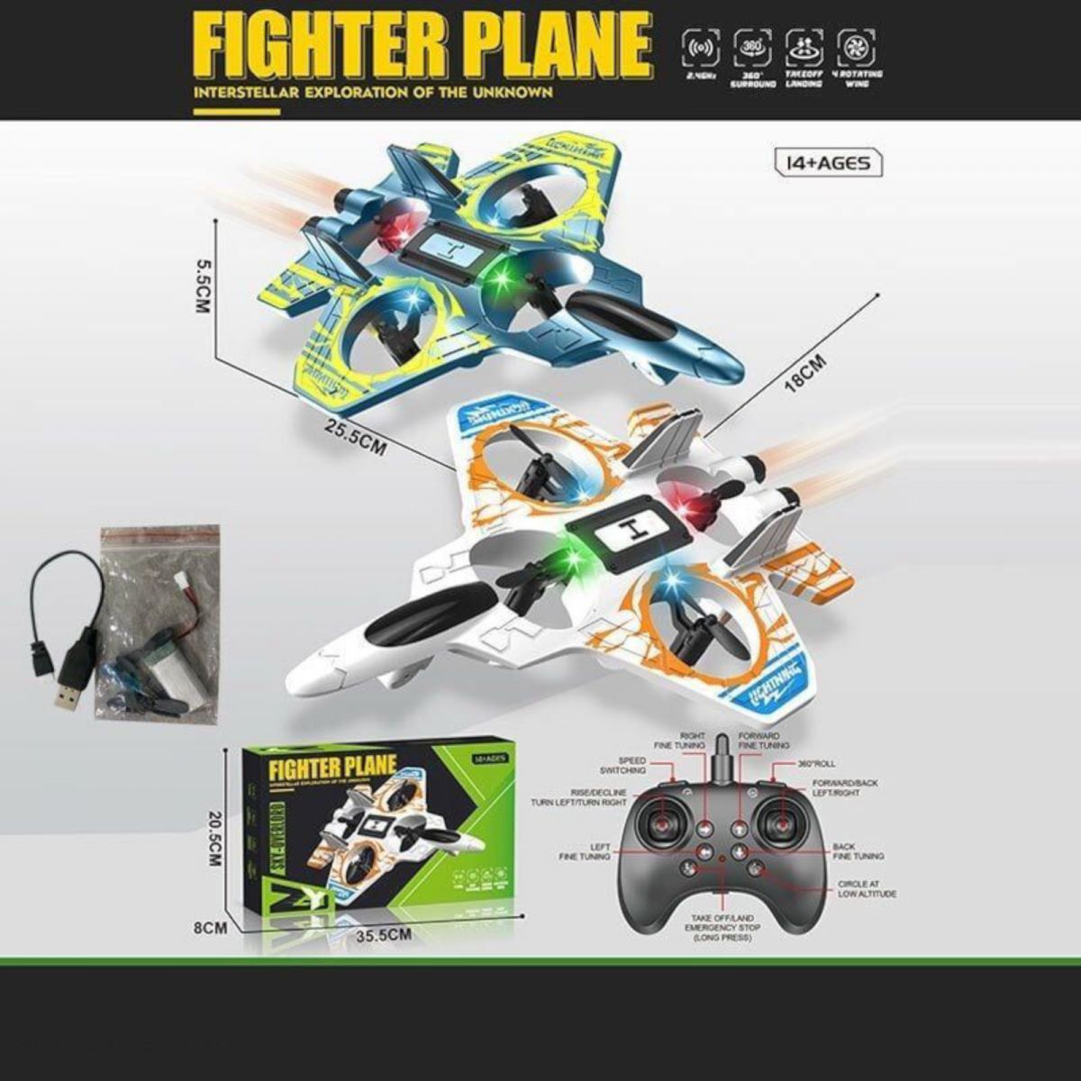 Літак на радіокеруванні (БІЛИЙ)  фото 2