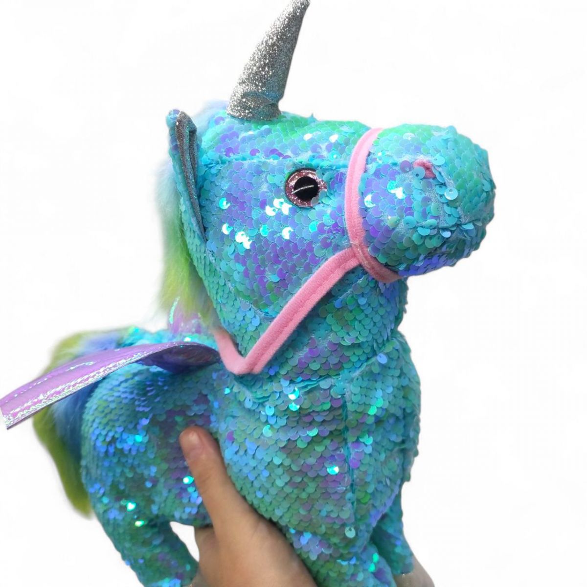 Интерактивная игрушка "Веселый единорог", поет, танцует (БИРЮЗОВЫЙ)  фото 2