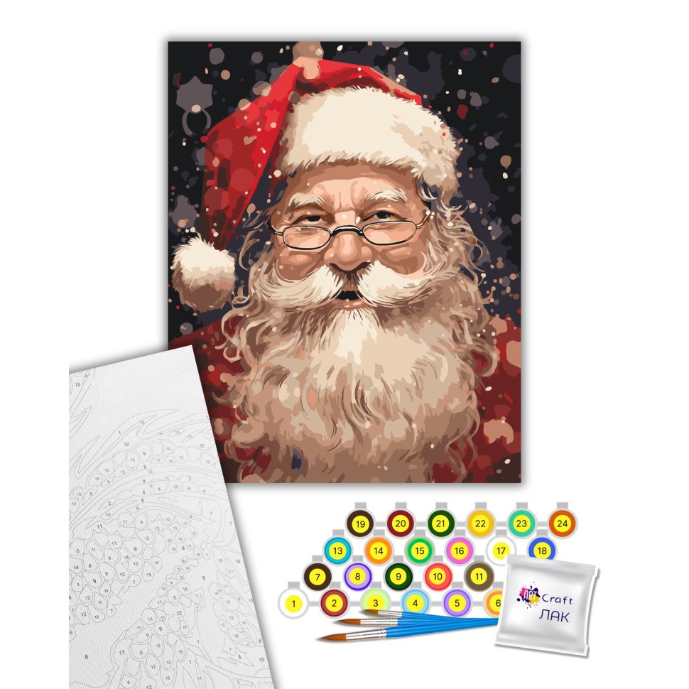 Картина за номерами "Чарівний Санта" 40х50 см  фото 2