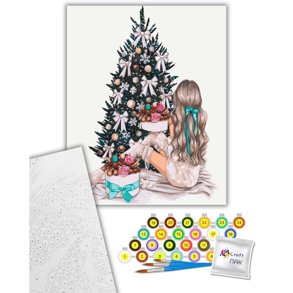 Картина за номерами "Новорічний затишок" 40x50 см  фото 2