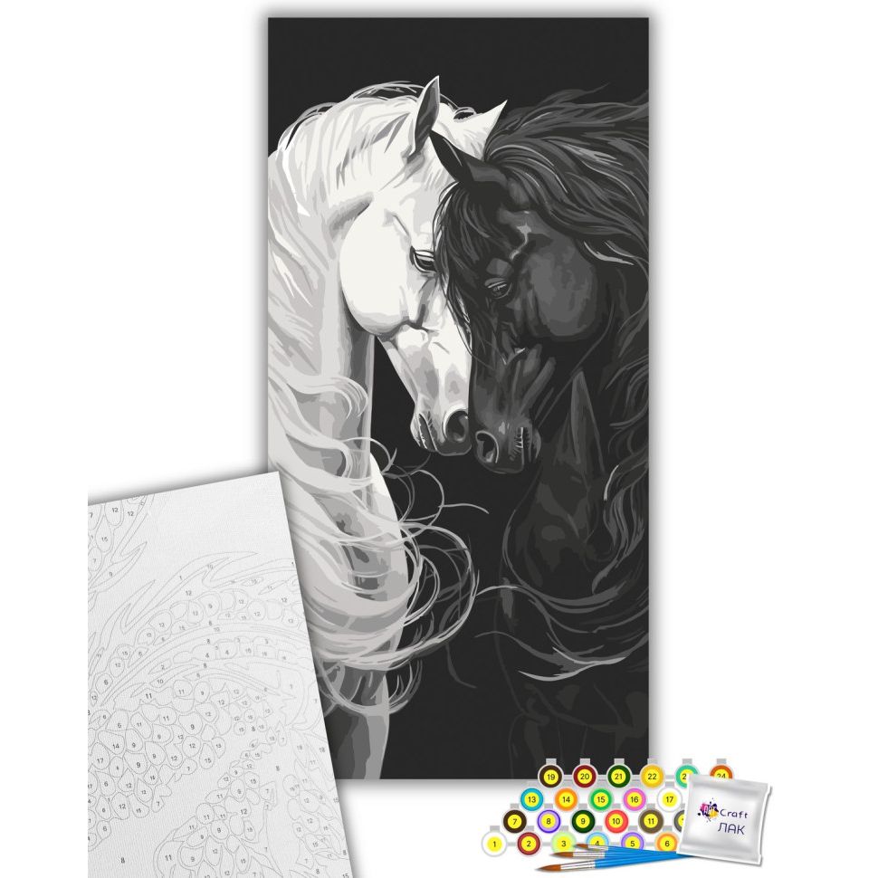 Картина за номерами "Світло і тінь" 40х80 см  фото 2