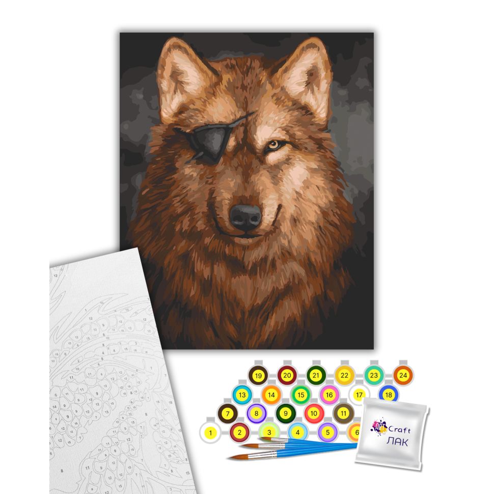 Картина за номерами "Вервольф" 40х50 см  фото 2