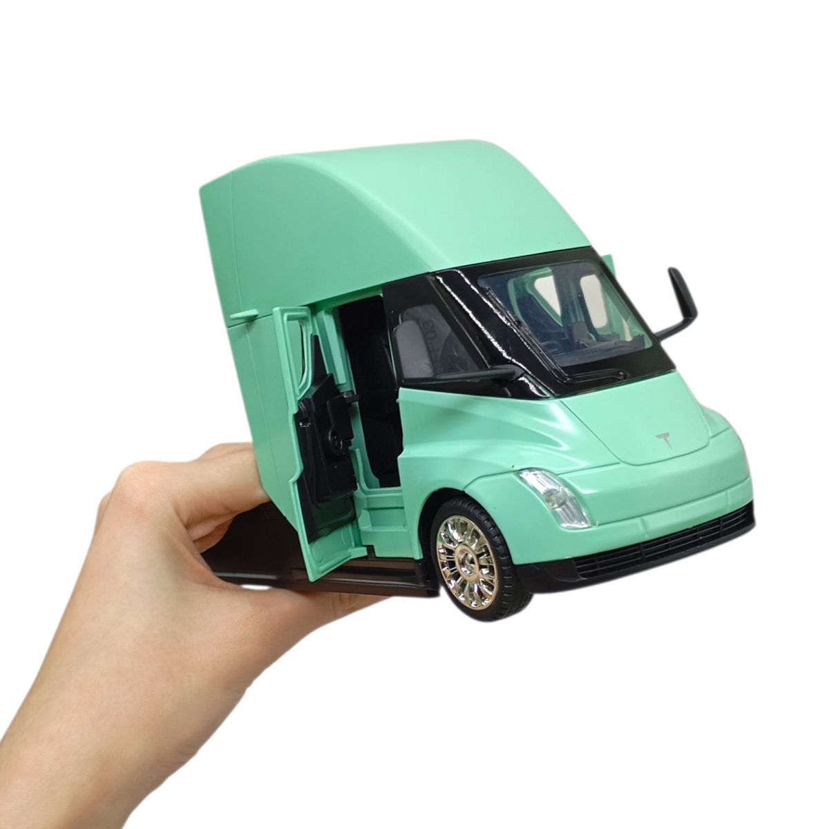 АВТОПРОМ 1:24 Tesla semi truck head (БИРЮЗОВАЯ) (кор.  25*5х14*5х12*5 см. )  фото 2