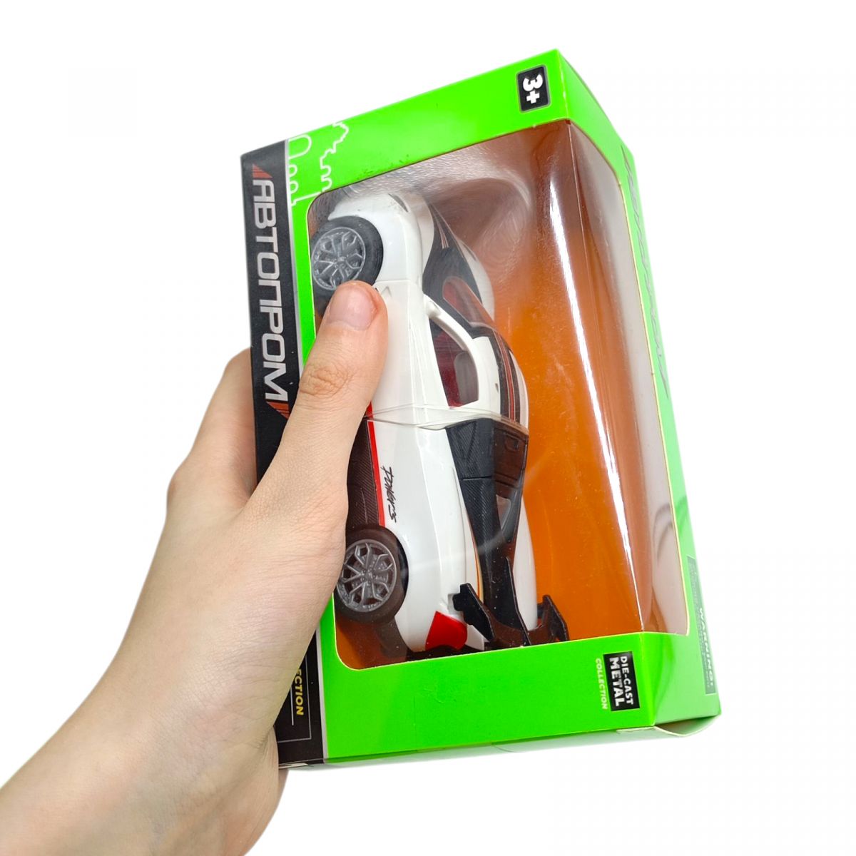 АВТОПРОМ СПОРТКАР (БЕЛАЯ) (кор.  16*7х10х6*6 см. )  фото 2