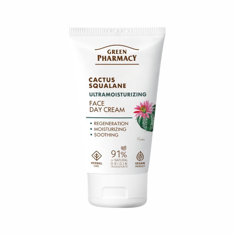 Green Pharmacy Денний крем для обличчя Кактус + сквалан, 50мл  фото 2