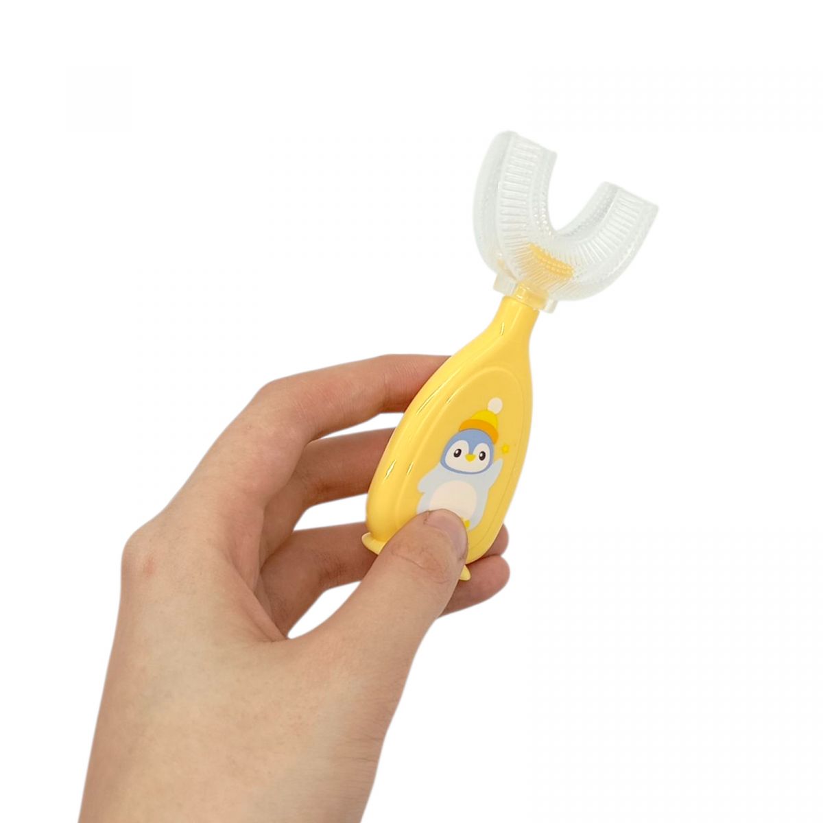 Дитяча зубна щітка-капа в футлярі (СИНЯ)  фото 2