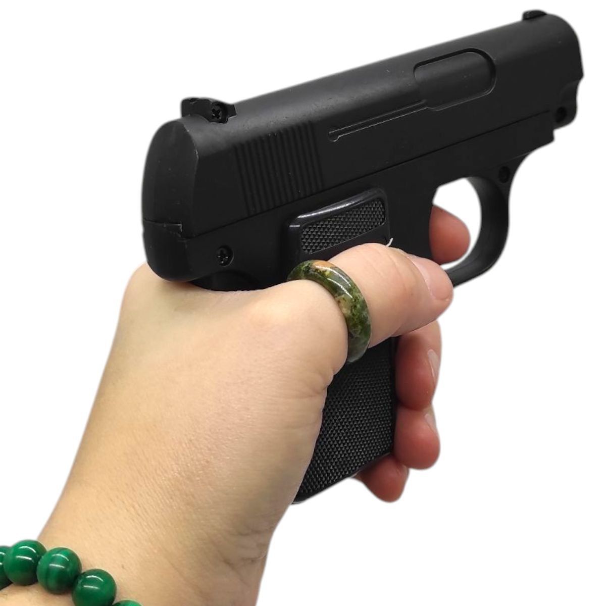 Пистолет с металлическими деталями (коробка 20*14*4 см)  фото 2