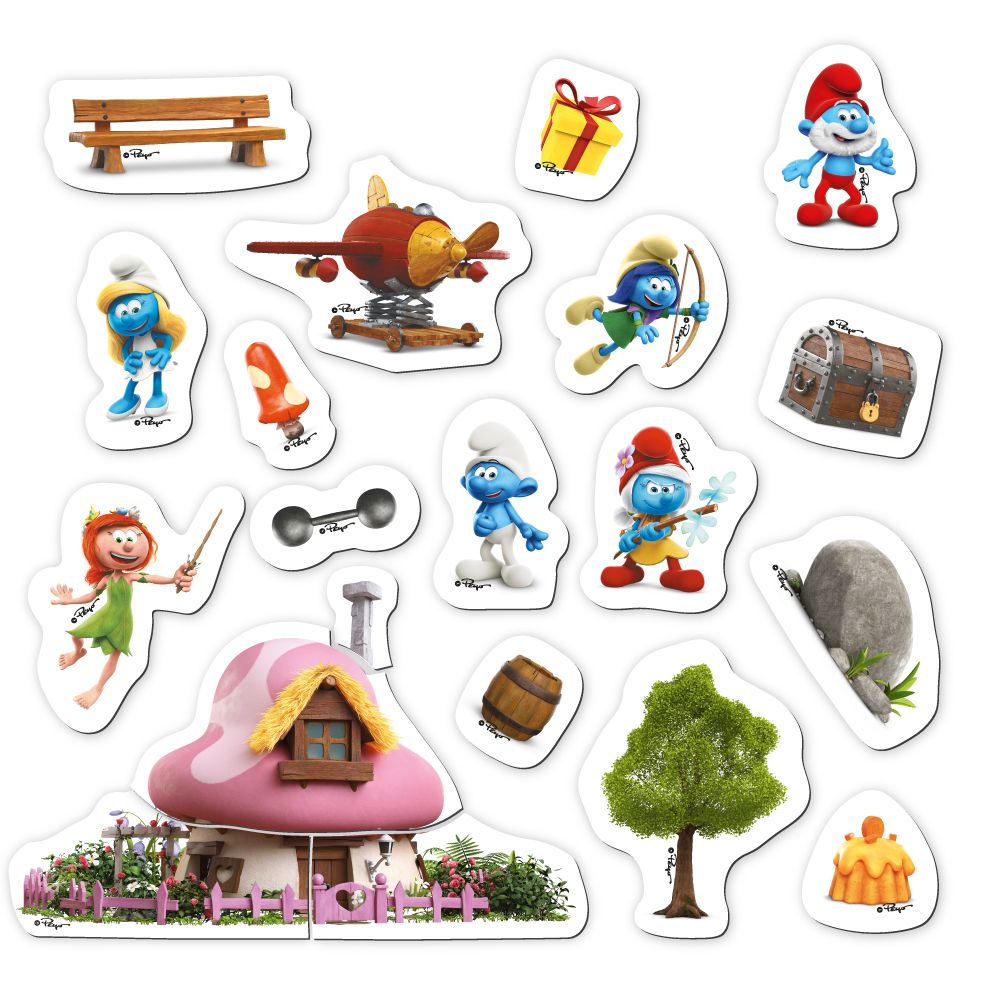 Магнітна гра "Дім Мрії.  The Smurfs Котедж Смурфетти"  фото 2