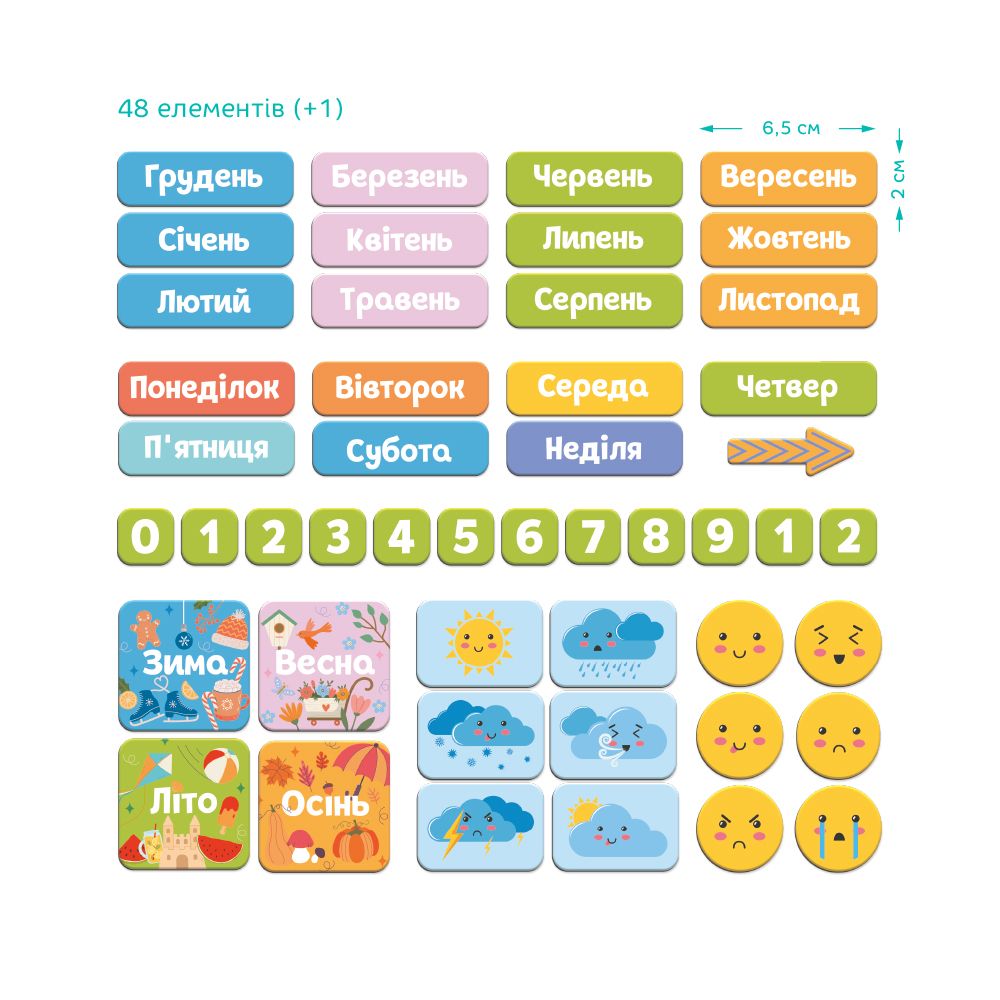 Магнітний календар «Мій Dodo календар»  фото 2