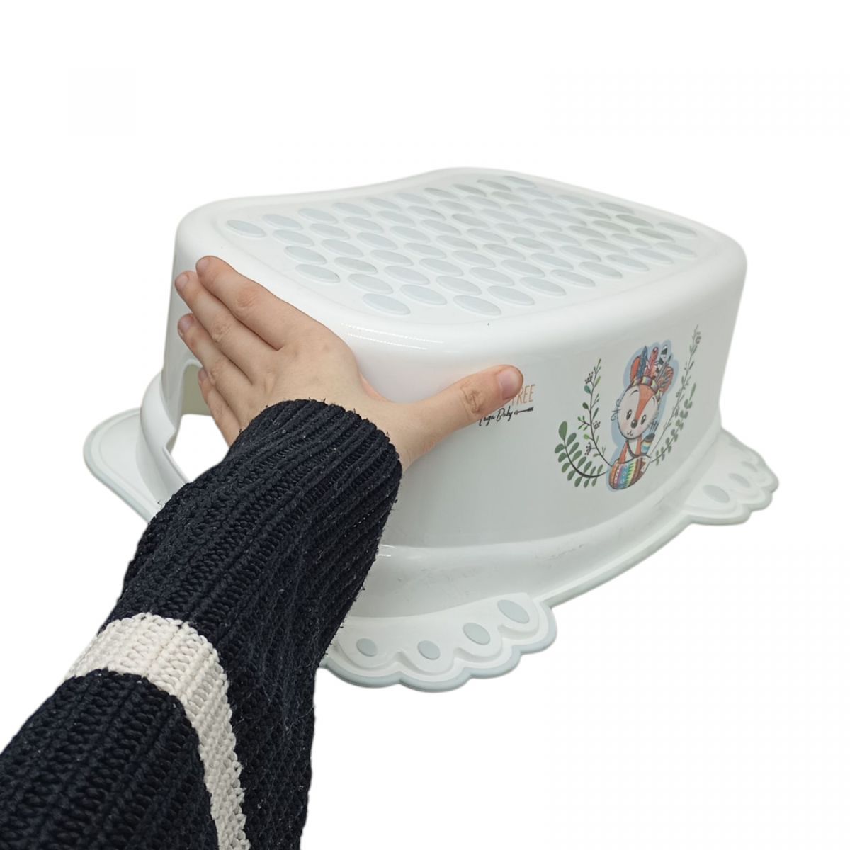 Подставка для ног "Дикое мероприятие: Лисичка" (белая)  фото 2