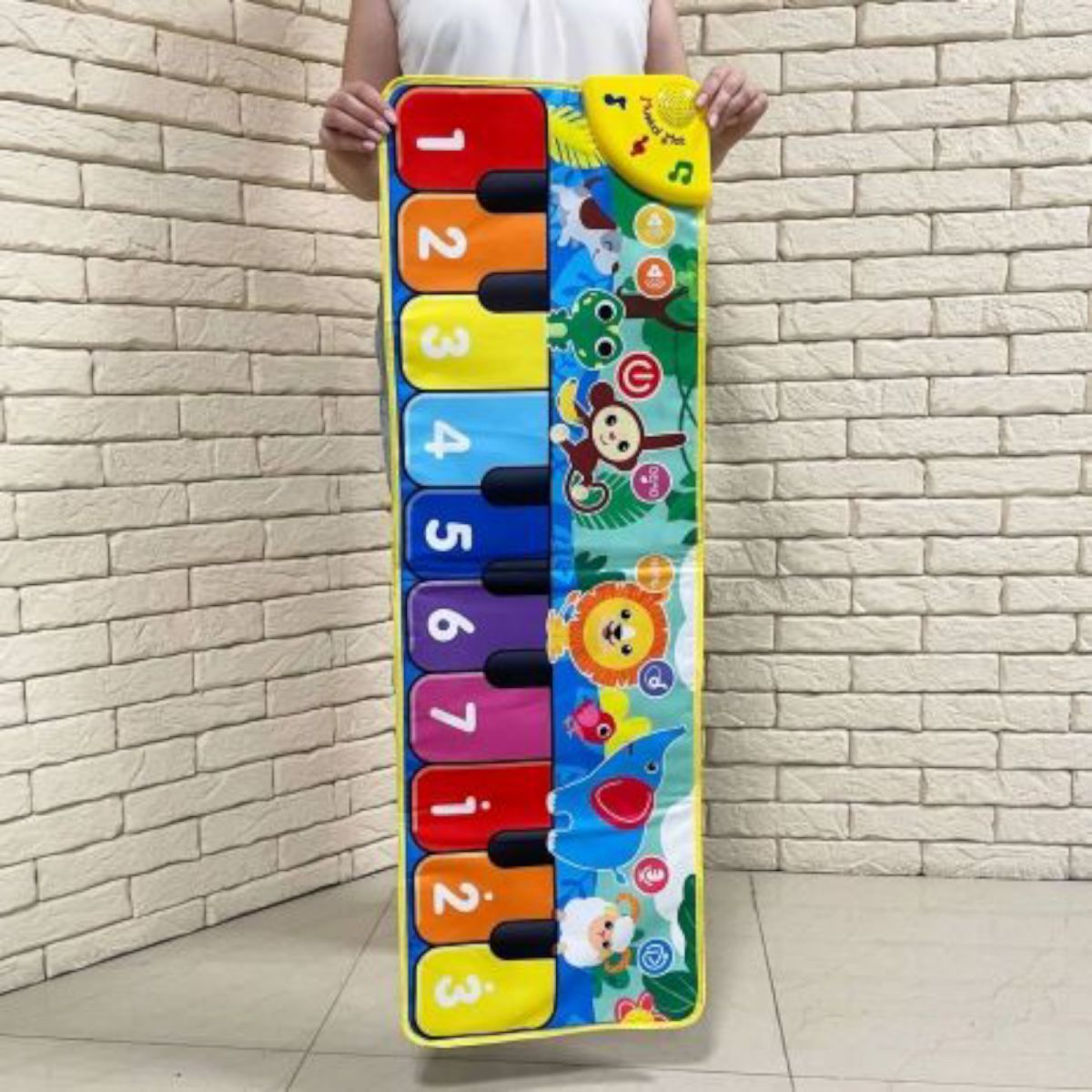 Коврик музыкальный на батарейках в коробке.  р. 36,5*28,5*4,5см  фото 2