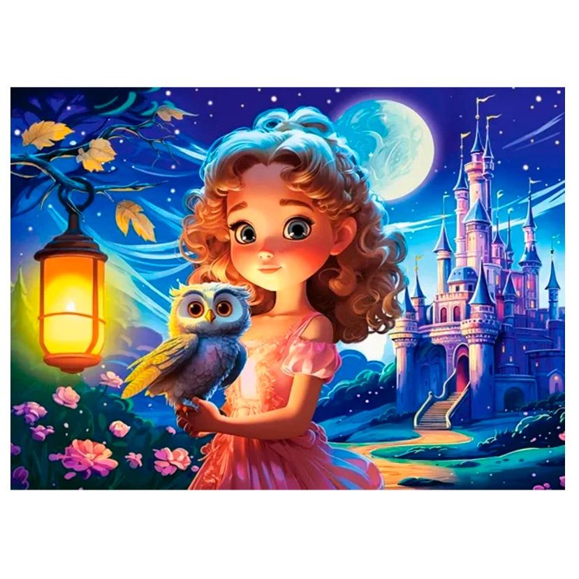 Пазли "Принцеса з совою" 70 елементів  фото 2