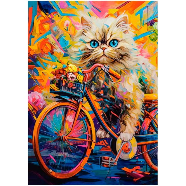 Пазли "Квіткова прогулянка кошеня" 500 елементів  фото 2