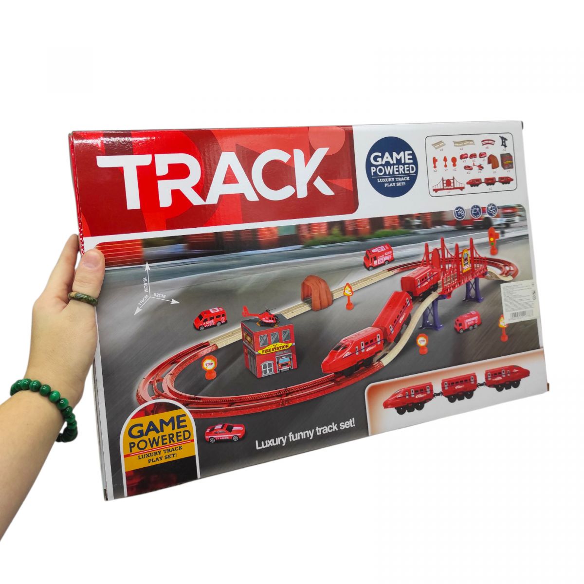 ЗАЛІЗНИЧНА Дорога (ЧЕРВОНА) кор.  49х31*5х9*5 см.  фото 2