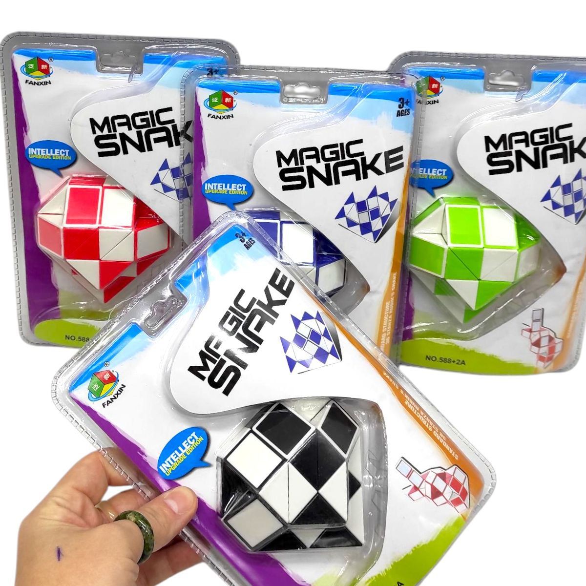 Кубик "Змейка-бриллиант" (ЧЕРНЫЙ)  фото 2