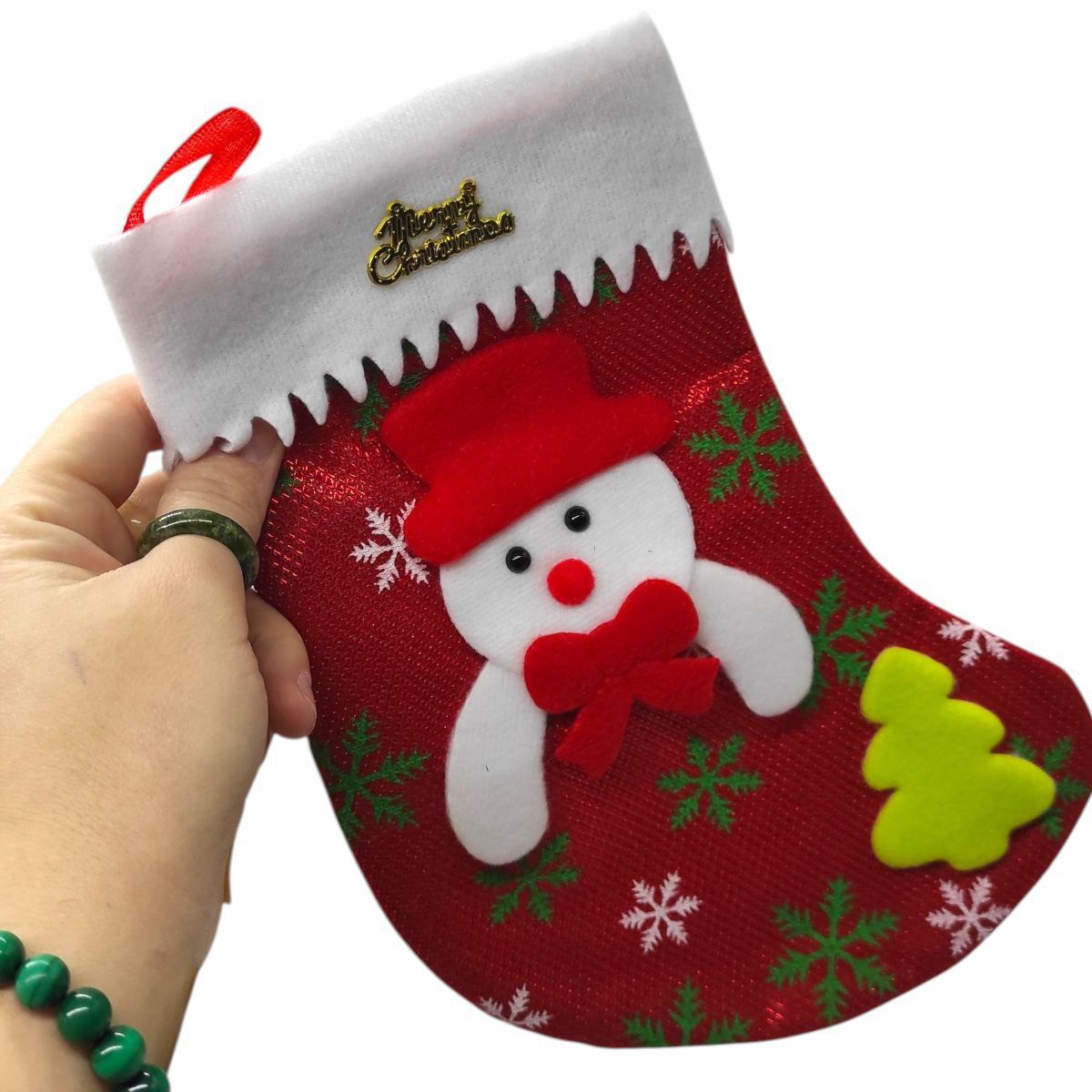 Чобіт для подарунків, фетр (ЧЕРВОНИЙ)  фото 2