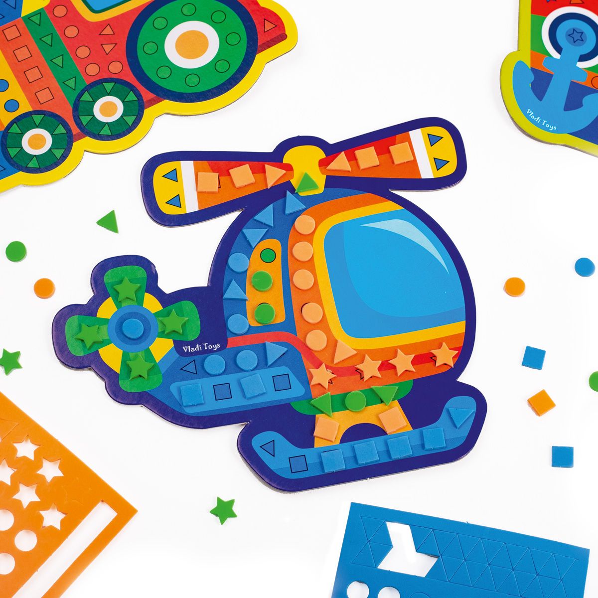 Набір для творчості (мʼяка мозаїка) "Транспорт"  фото 2