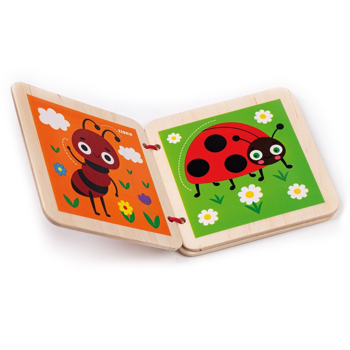 Деревянная игрушка "Деревянная книга.  Насекомые"  фото 2