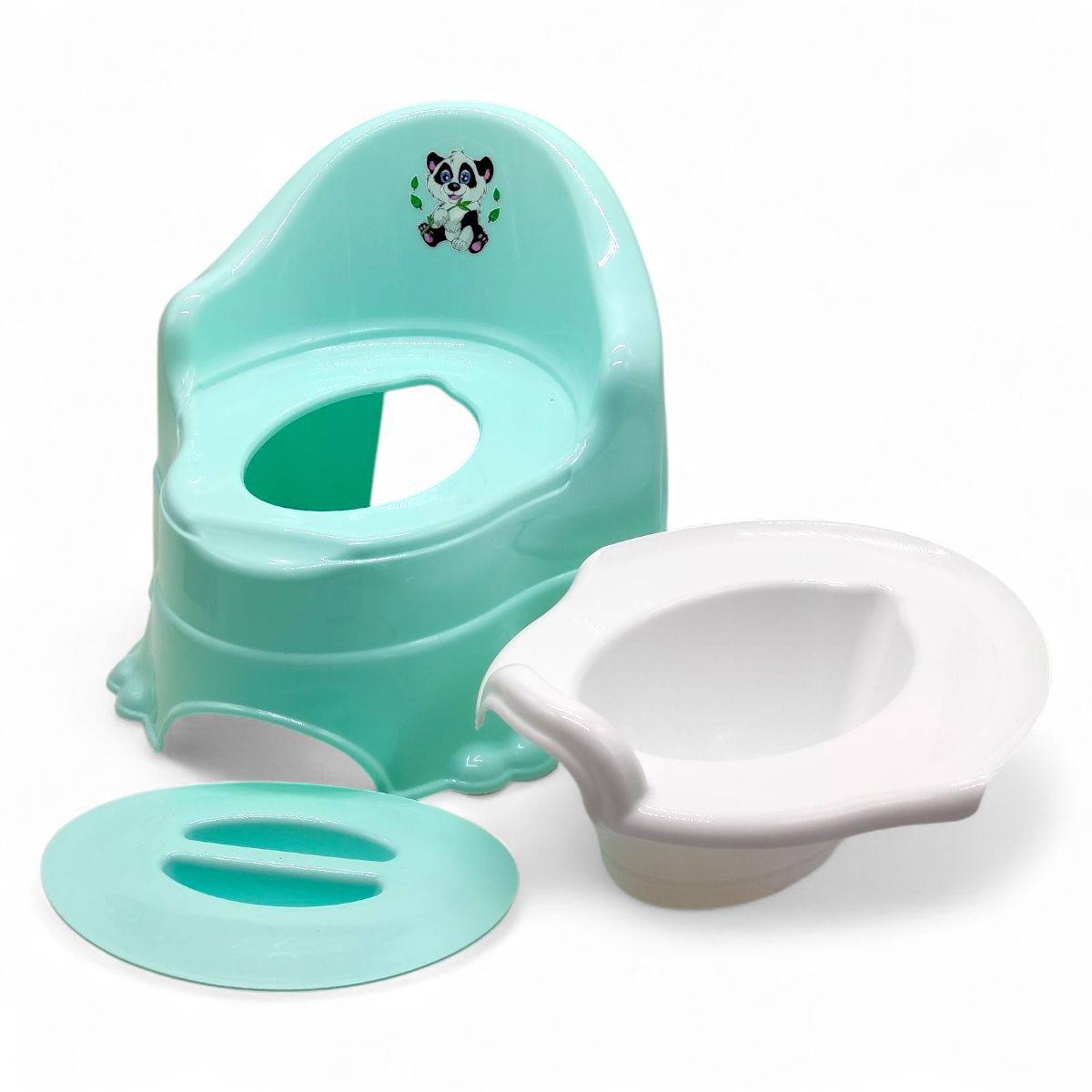 Горщик дитячий  ПАНДА (БІРЮЗОВИЙ)  фото 2