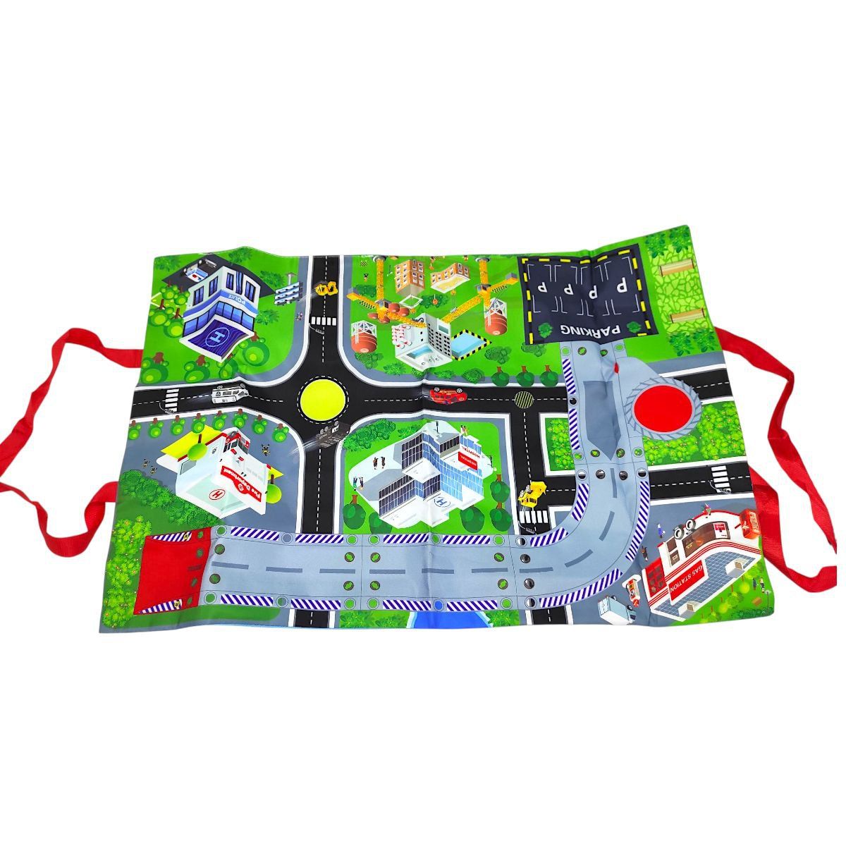 Автопарковка "Полиция" (4 металлопластиковые машинки, карта-коврик)  фото 2