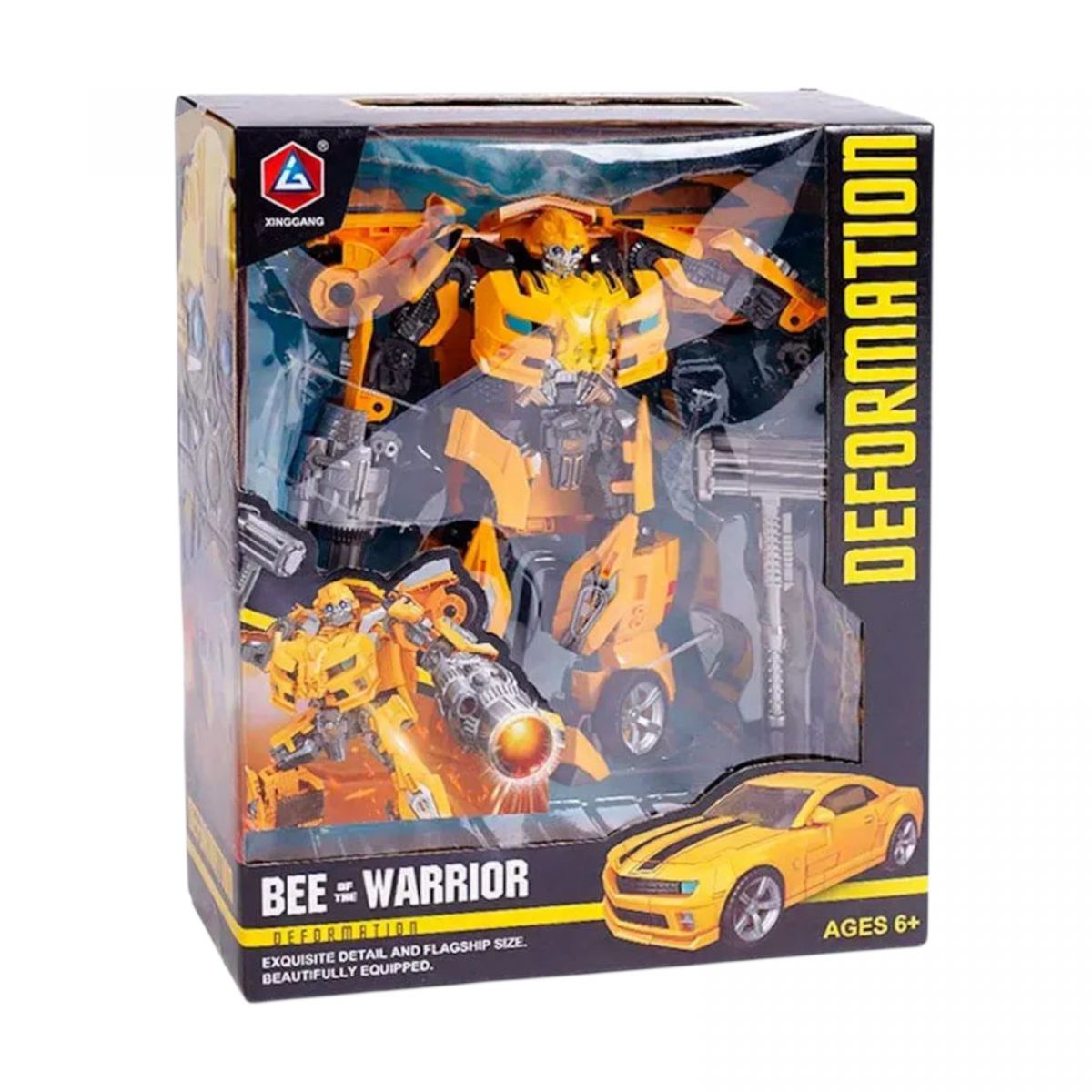 Трансформер металлические элементы, оружие, инструкция, в коробке  фото 2