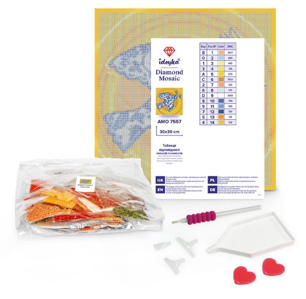 Алмазна мозаїка - "Святе янголятко" ©art_selena_ua, 30х30см  фото 2