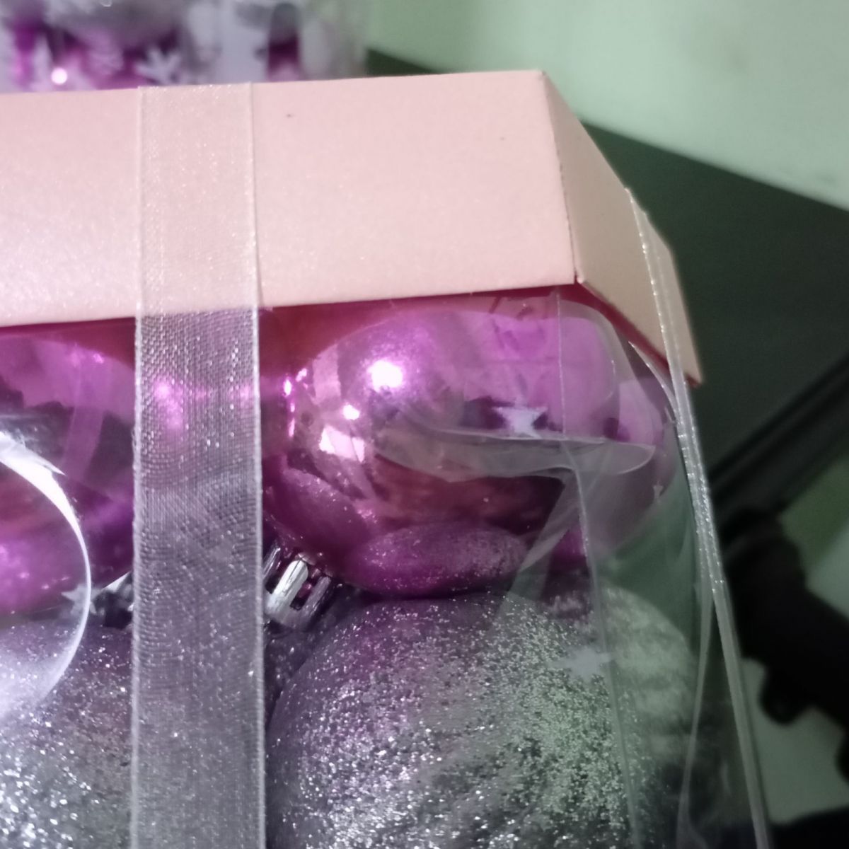 Уценка.  Новогодние украшения, 35 штук, шарики, D=5 см, в слюде - Повреждена упаковка  фото 2