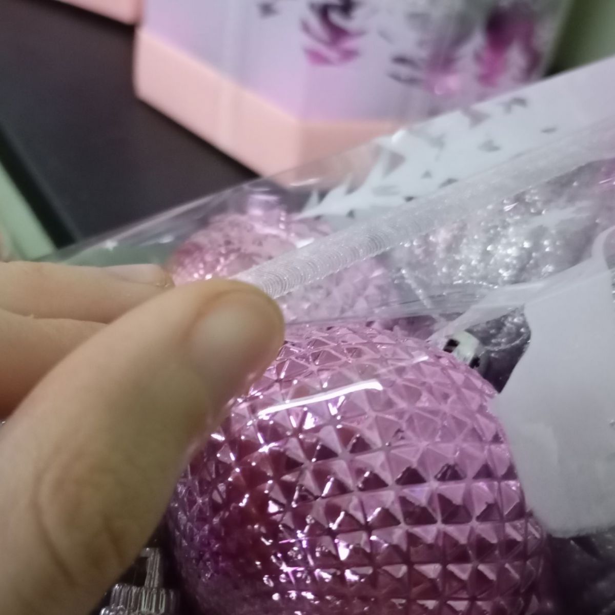 Уценка.  Новогодние украшения, 35 штук, шарики, D=5 см, в слюде - Повреждена упаковка  фото 2