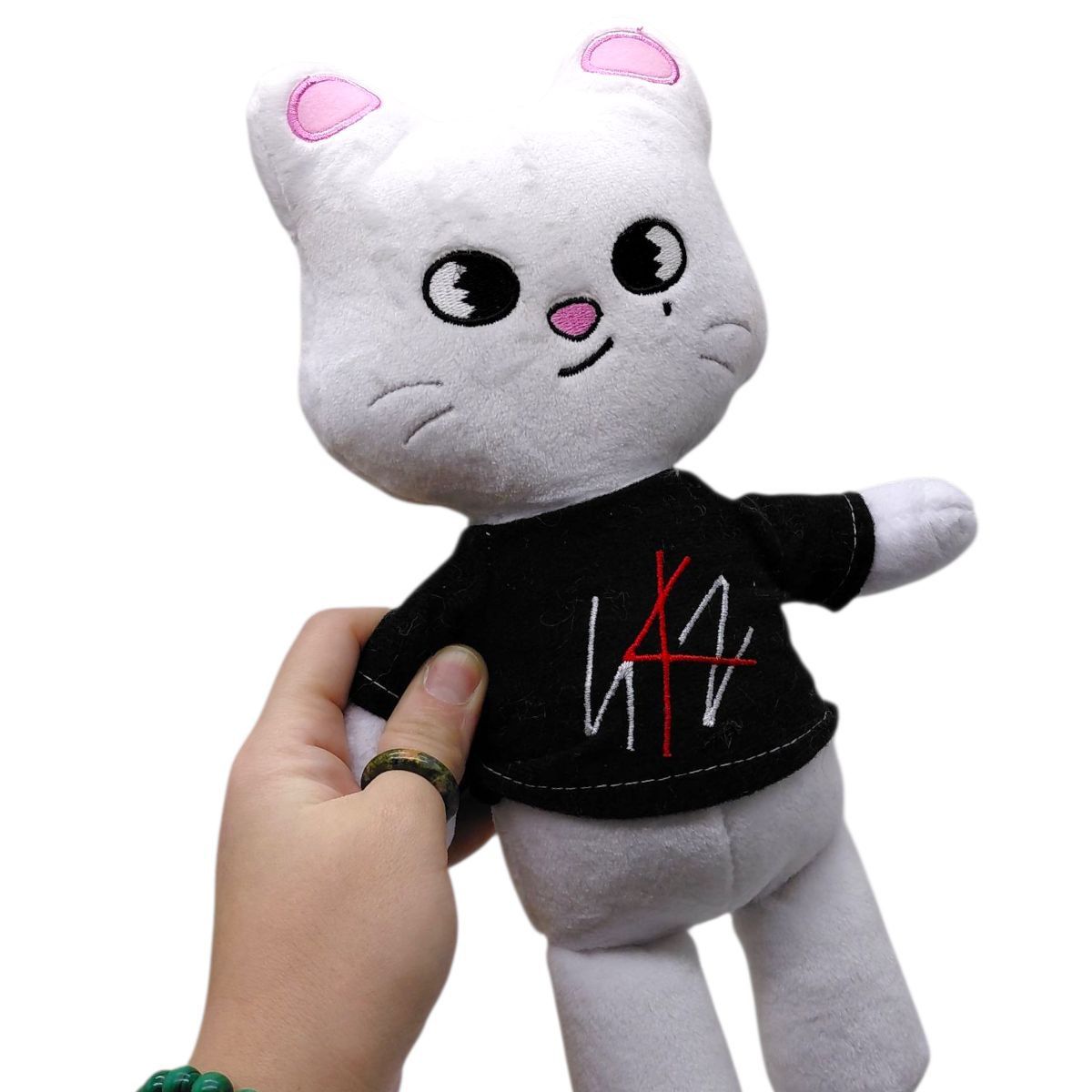 М'яка іграшка "Skzoo.  білий тхір Джинірет" (персонаж Хьонджіна) 28 см  фото 2