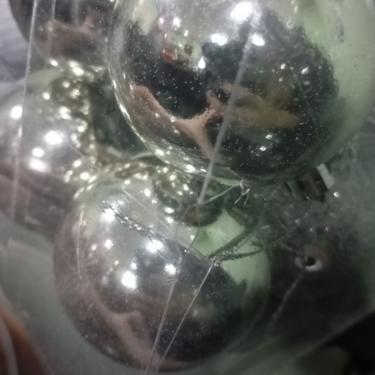 Уценка.  Новогодние украшения, 24 шт, шарики, D=5,5 см, в слюде - Повреждена упаковка  фото 2