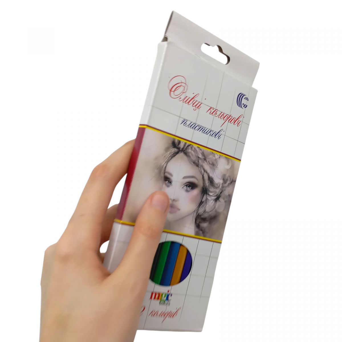 Олівець 12 кольорів White Night "С"  фото 2