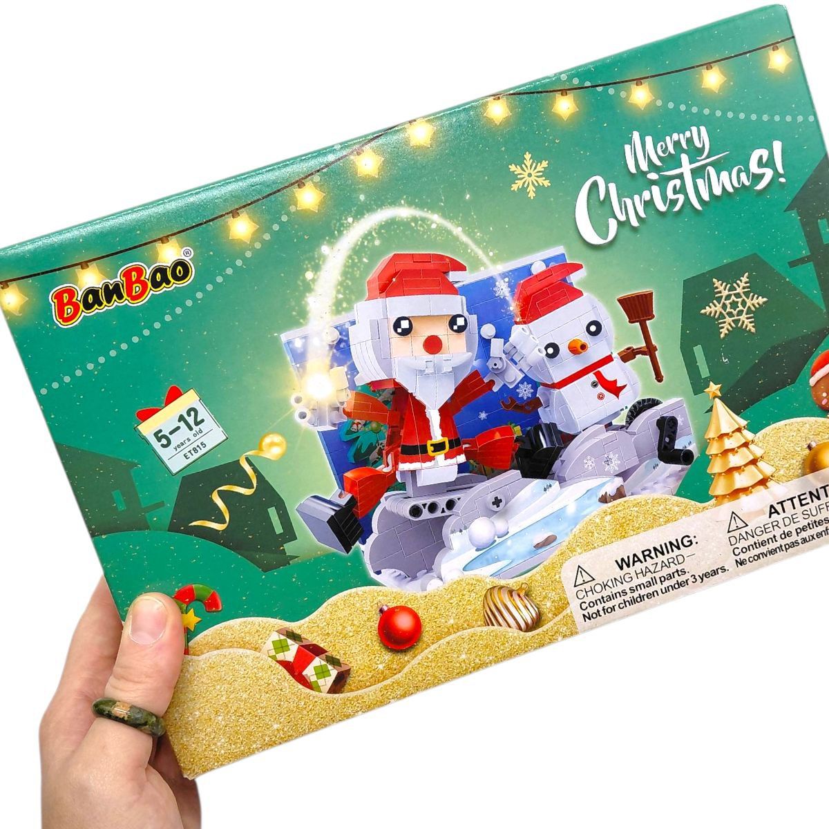 Конструктор "Счастливого Рождества.  Санта Клаус и Снеговик" (468 элм)  фото 2