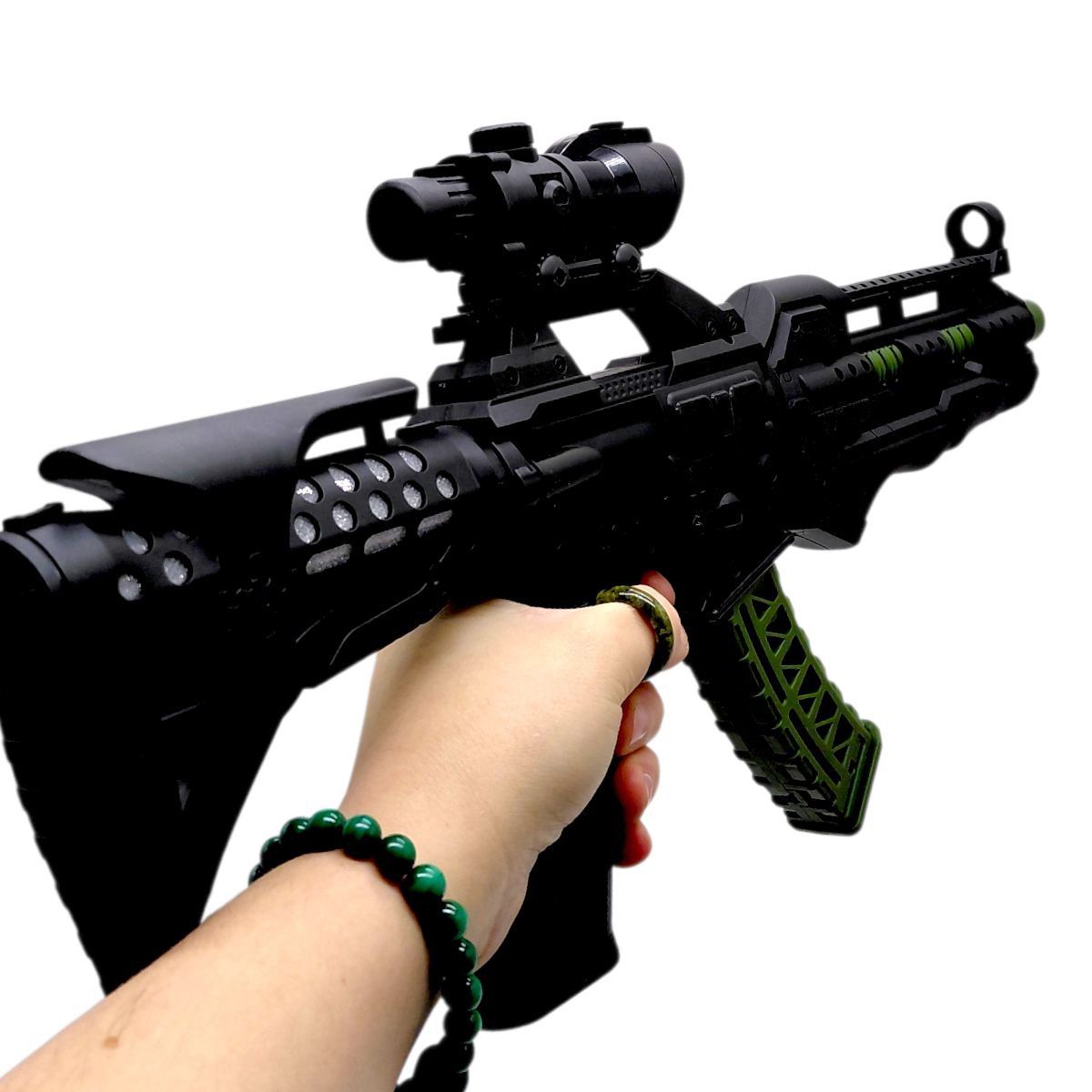 Автомат на батарейках (звук, свет, коробка 39,5*4,2*19,5 см)  фото 2